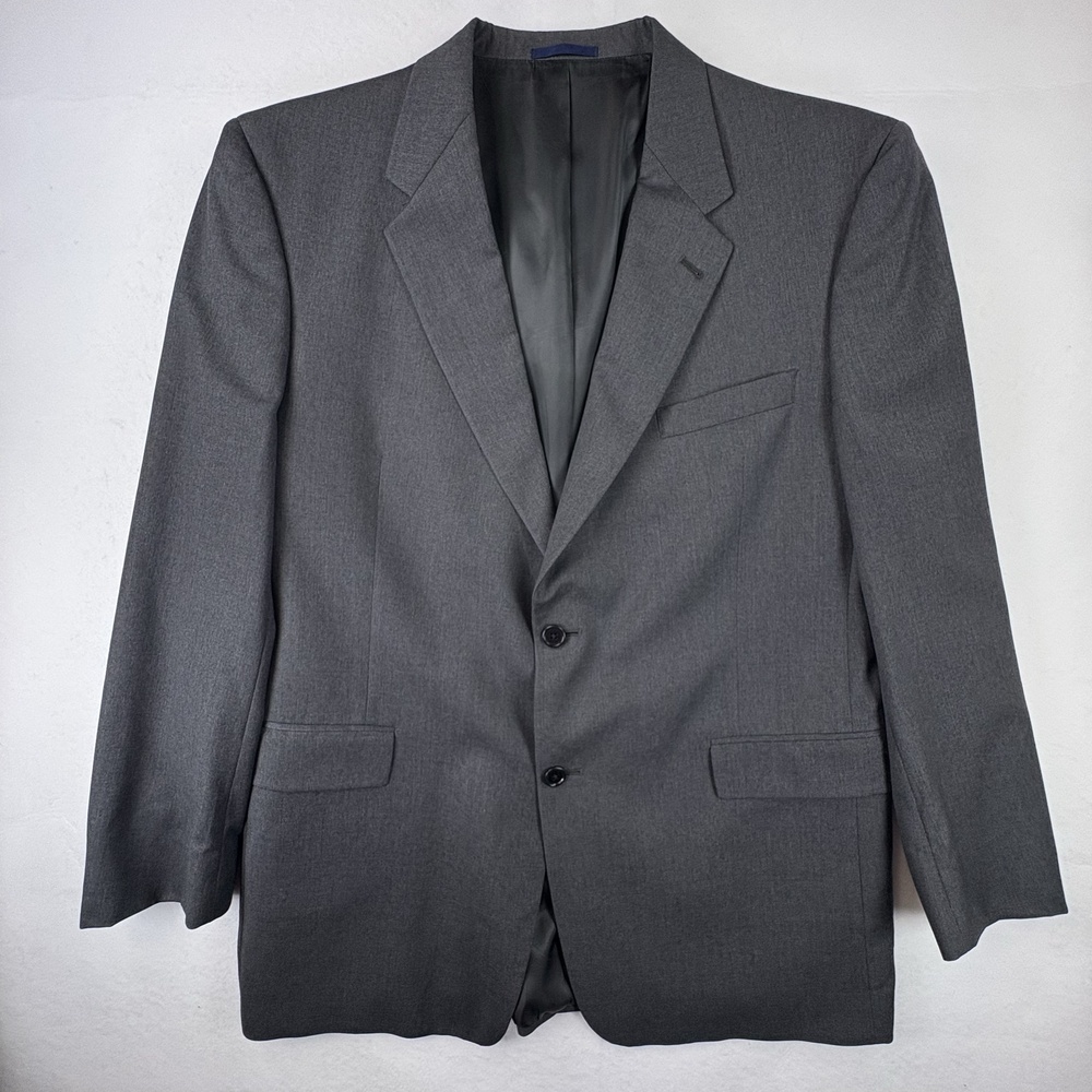 Daniel Cremieux Loro Piana Blazer Mens 46R Gray Wool Italian Fabric Sport Coat